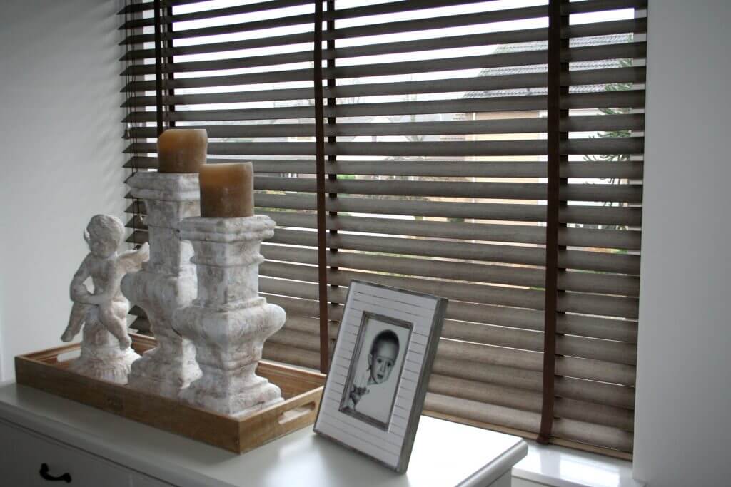Houten jalouzie bruin